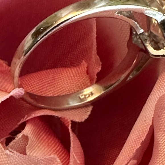 Golden Yellow Trillion Moissanite Diamond Solitaire 4.51Ct. Size 7 - Picture 10 of 15